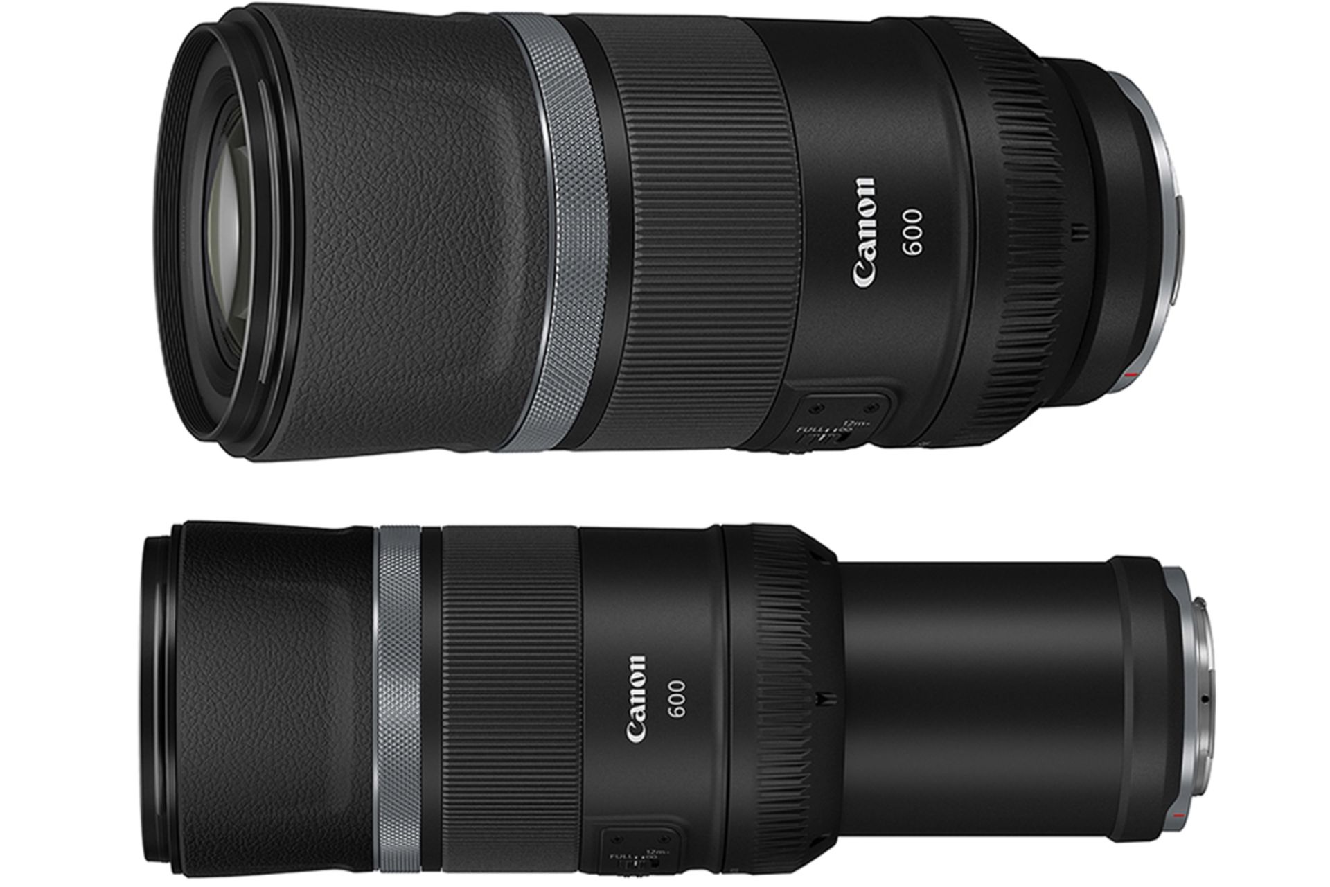 نمای کناری Canon RF 600mm f/11 IS STM نیم رخ