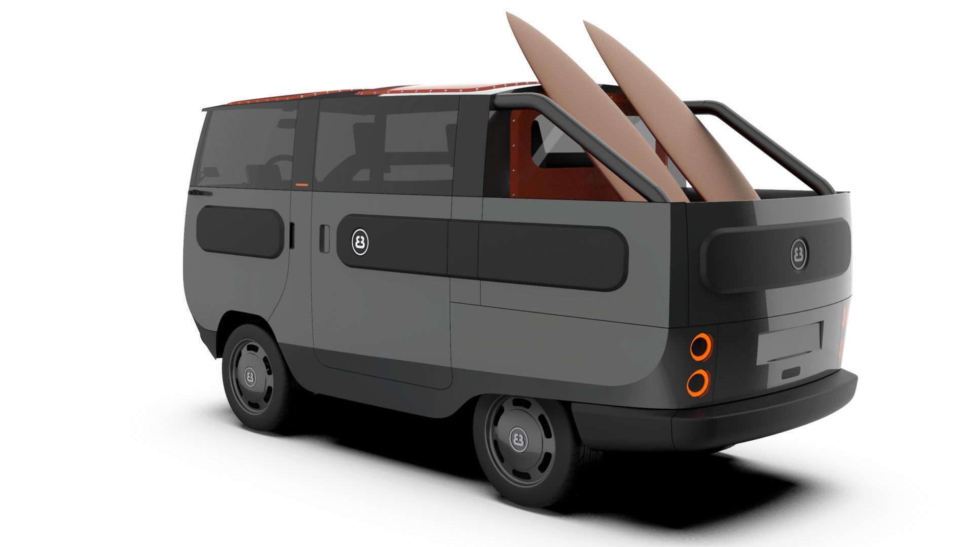 خودروی الکتریکی ماژولار / eBussy Modular electric car ون کمپر آفرود