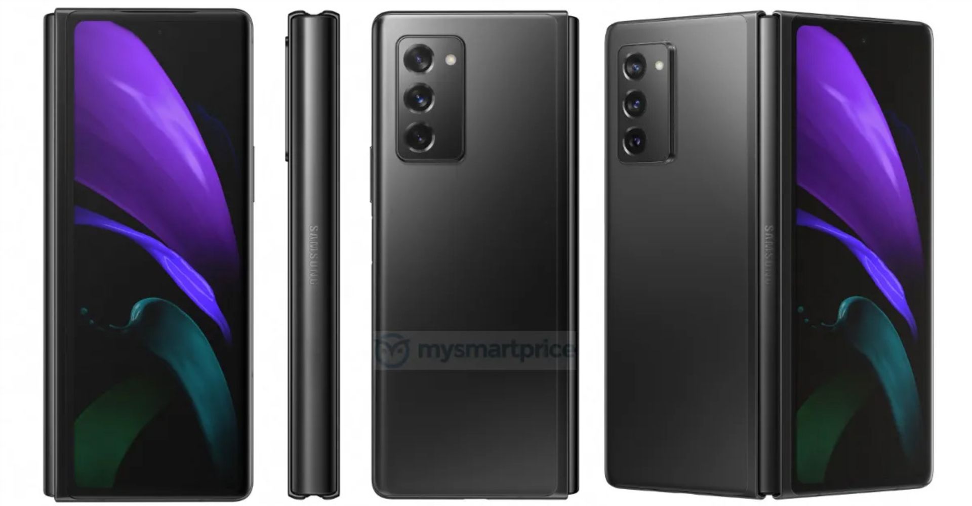 رنگبندی مشکی گلکسی زد فولد 2 سامسونگ / Galxy Z Fold 2 Samsung