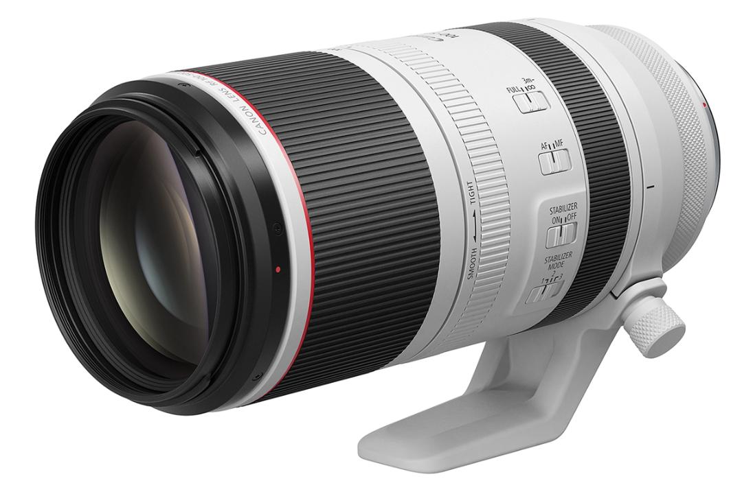 نمای سه رخ لنز Canon RF 100-500mm f/4-7.1L IS USM