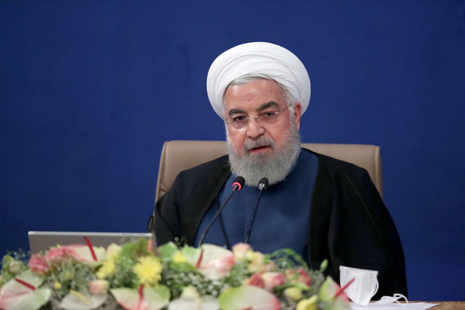 رئیس جمهور حسن روحانی در ستاد مقابله با کرونا