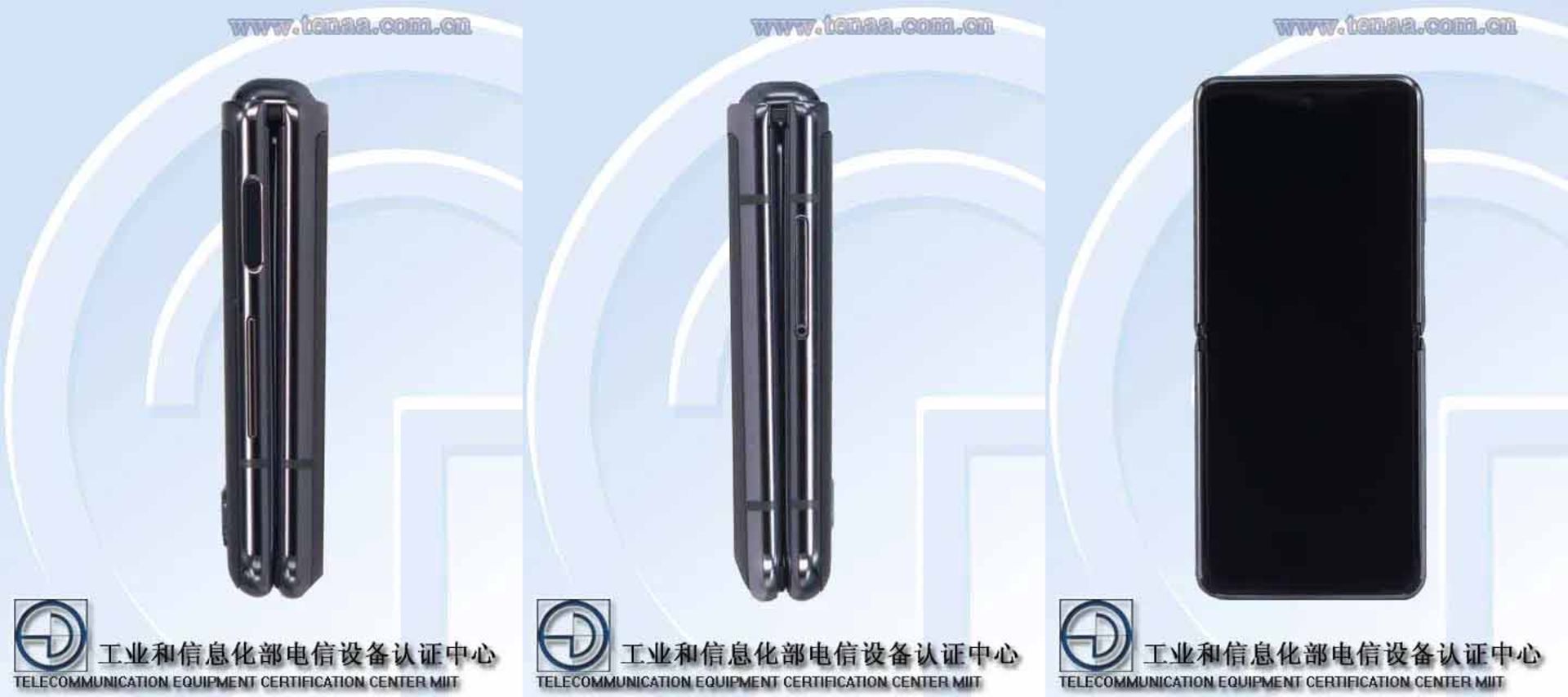 گلکسی Z فلیپ 5G ازجلو و بخش کناری بسته و باز