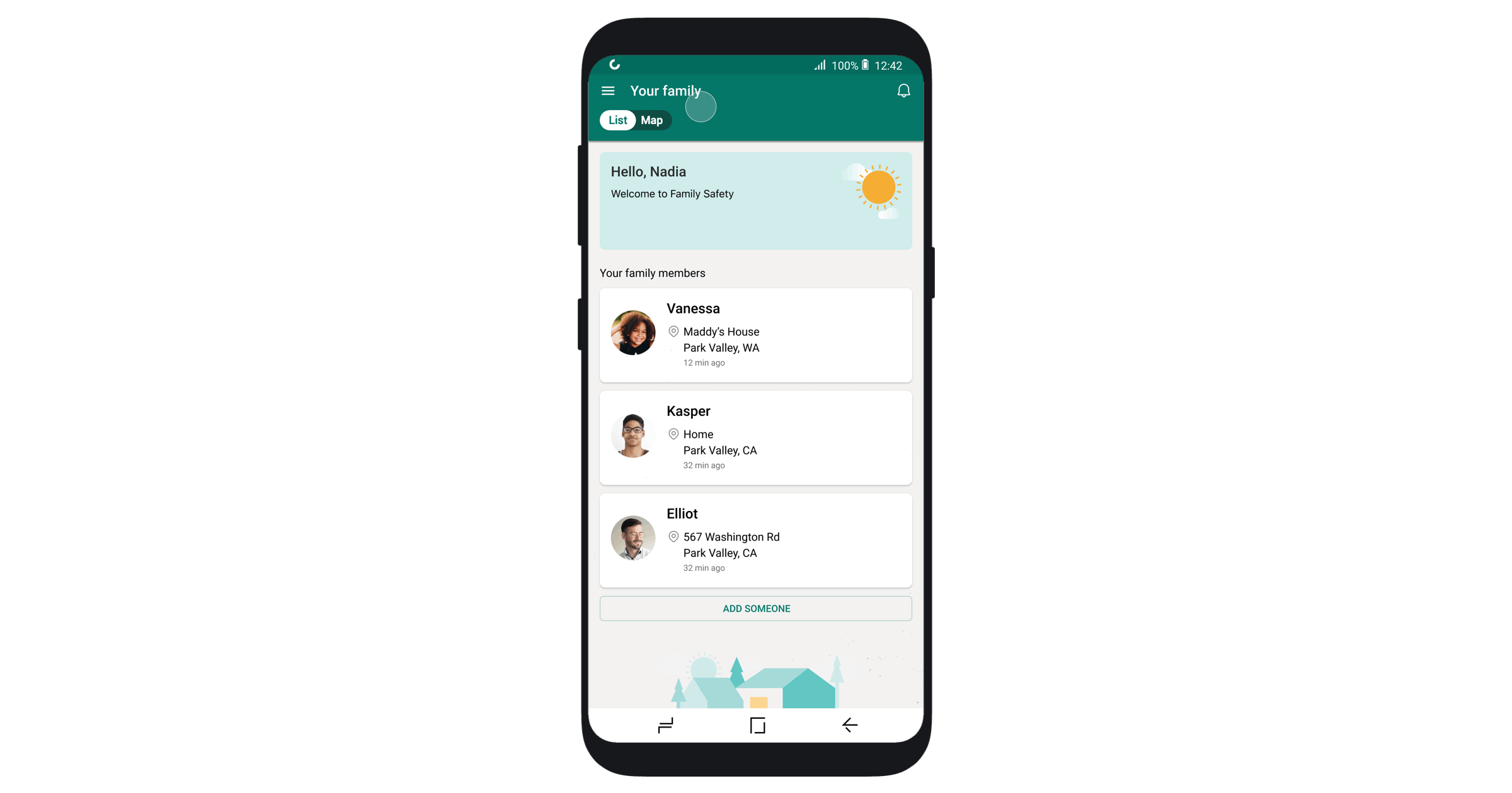 قابلیت به اشتراک گذاری لوکیشن فمیلی سیفتی مایکروسافت / Microsoft Family Safety
