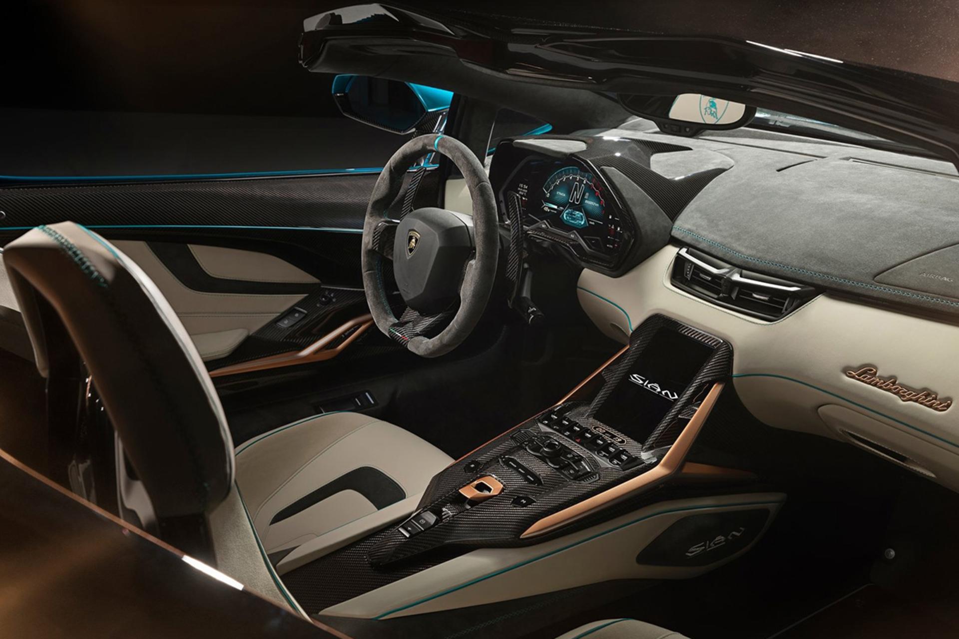 Lamborghini Sian Roadster / لامبورگینی سیان رودستر نمای کابین
