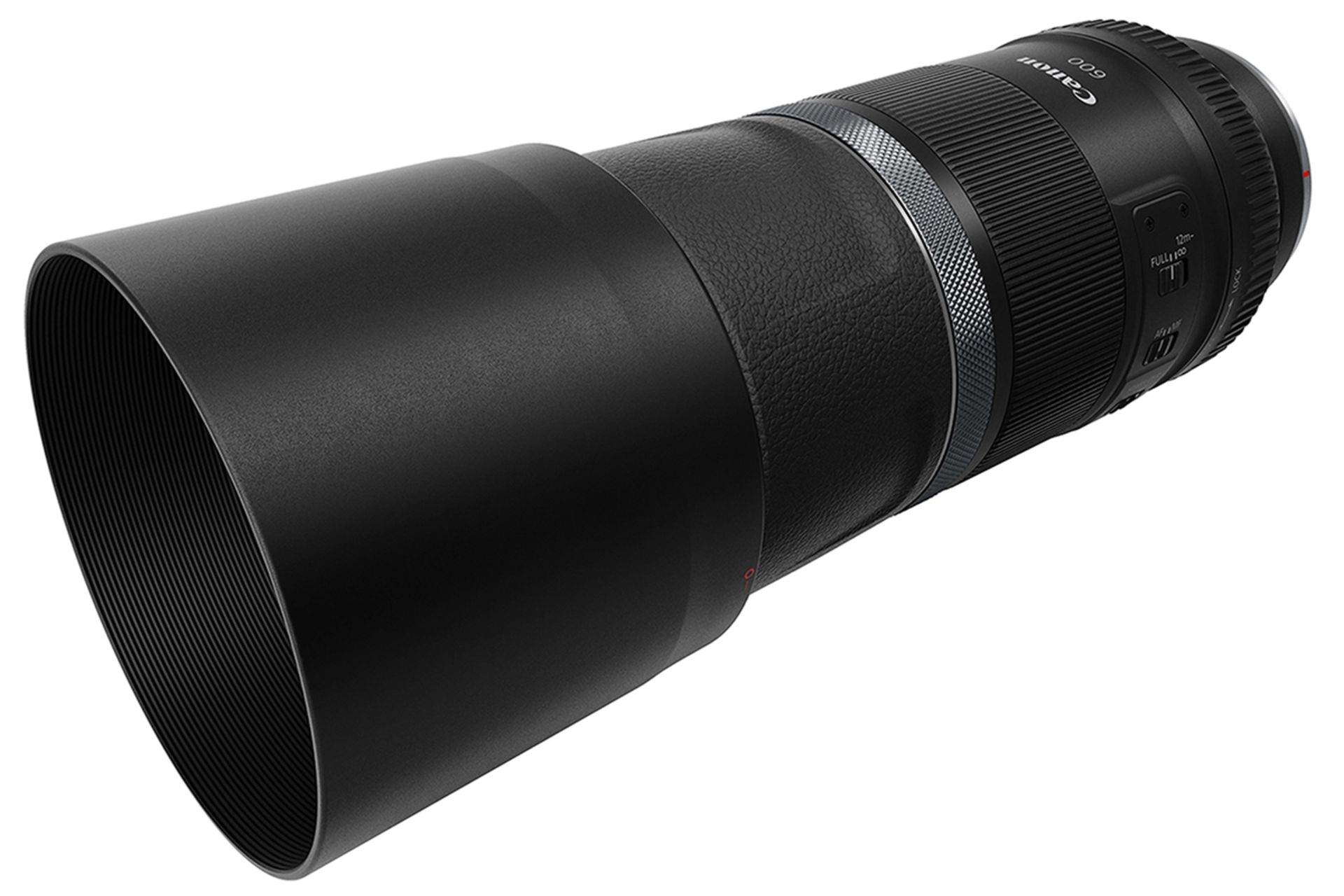 نمای سه رخ لنز Canon RF 600mm f/11 IS STM
