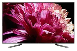 نمای جلو تلویزیون سونی X9500G مدل 65 اینچ با صفحه روشن