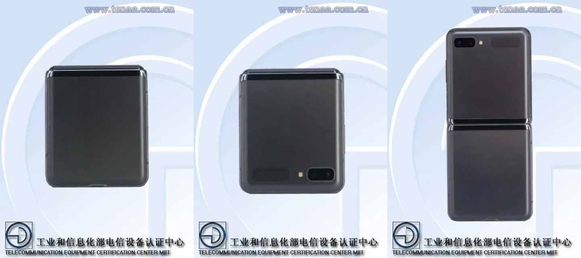 گلکسی Z فلیپ 5G درحال بسته و باز رنگ نقره ای پنل پشتی