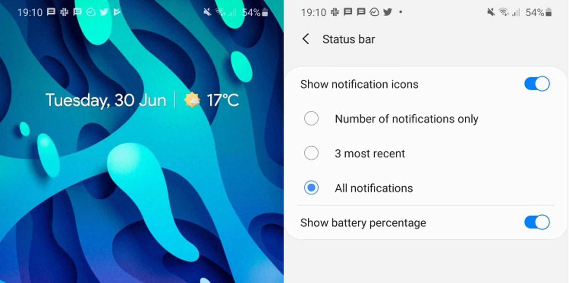 notification icons