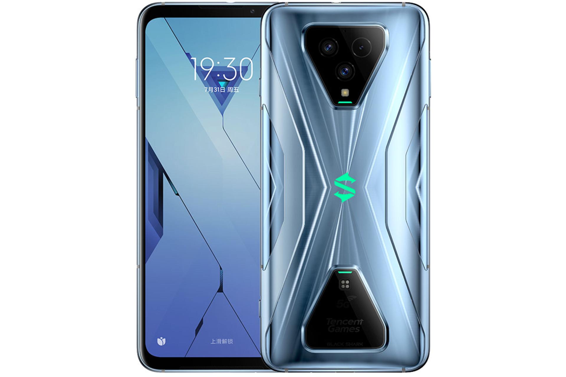 پنل پشت و نمایشگر بلک شارک 3 اس / Black Shark 3S نقره ای