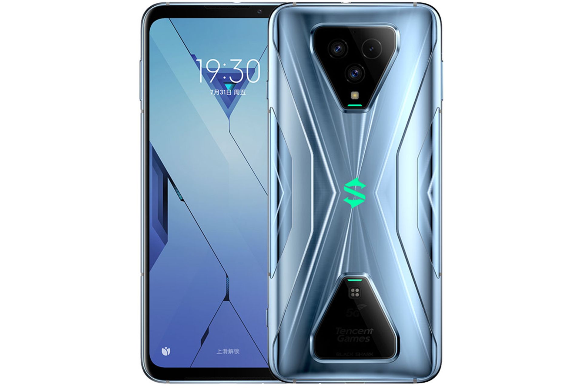 پنل پشت و نمایشگر بلک شارک 3 اس / Black Shark 3S نقره ای