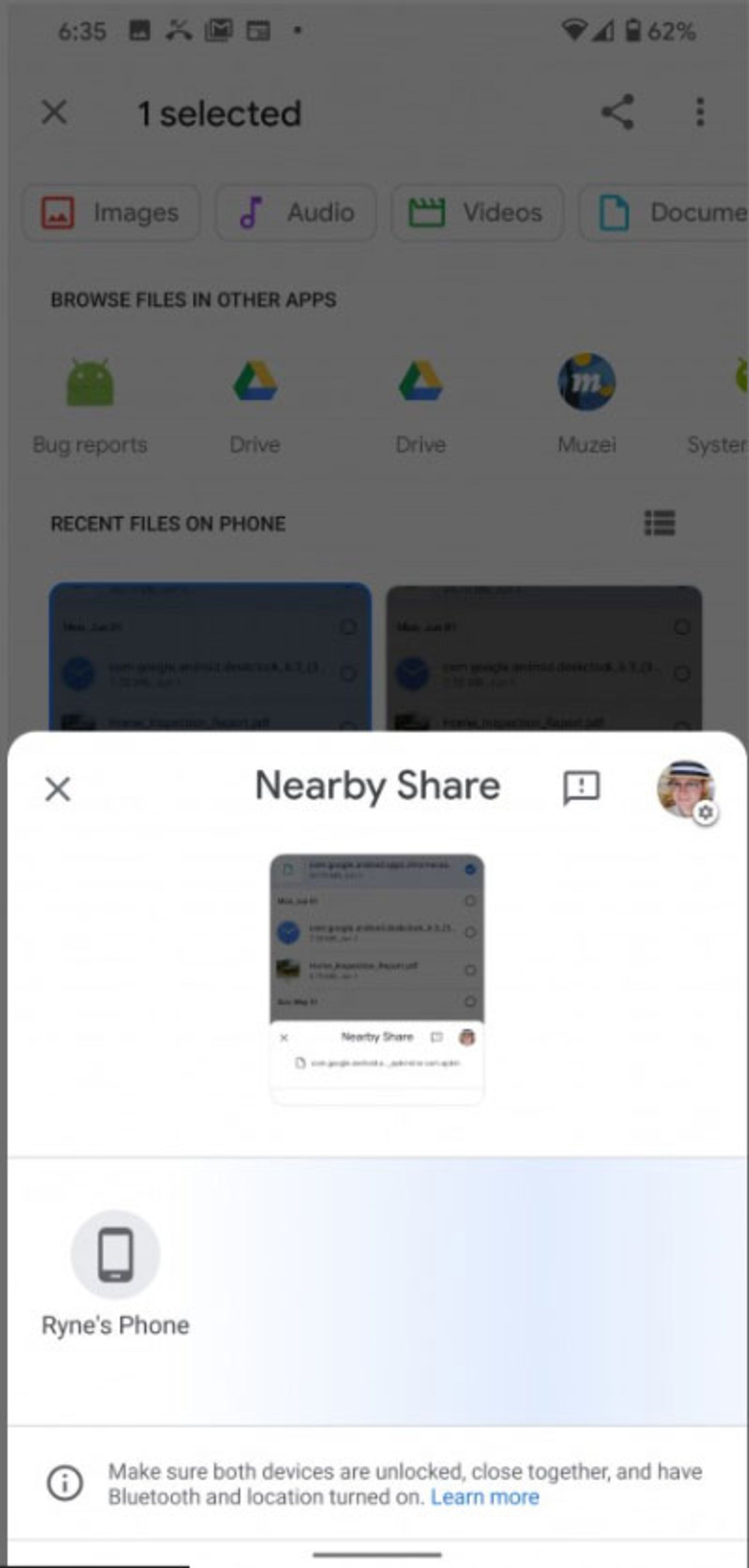 Nearby Share اندروید شبیه به ایردراپ اپل
