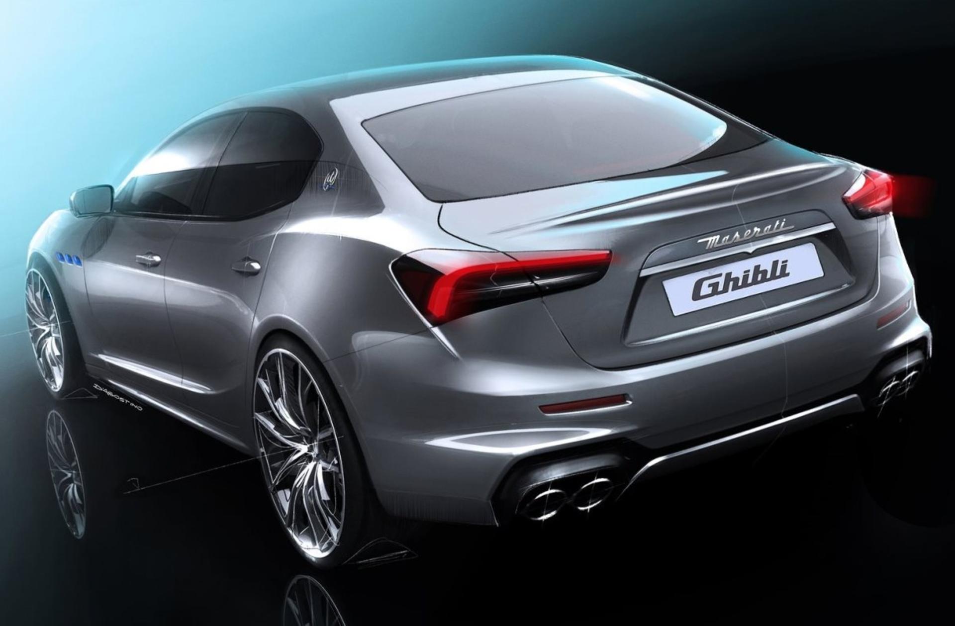 Maserati Ghibli Hybrid مازراتی هیبرید گیبلی - نمای عقب