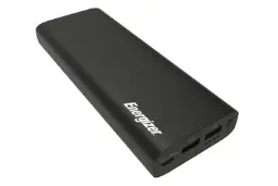  نمای خوابیده پاور بانک انرجایزر UE20100 مشکی / Energizer UE20100