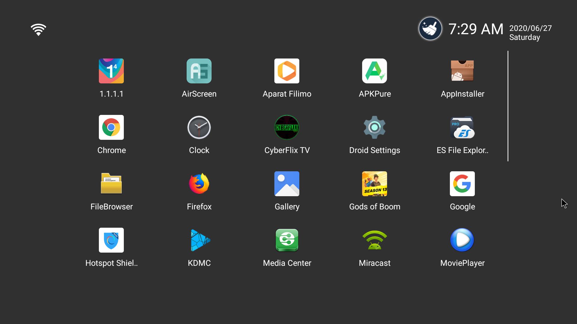 app drawer رابط کاربری ونتار X3