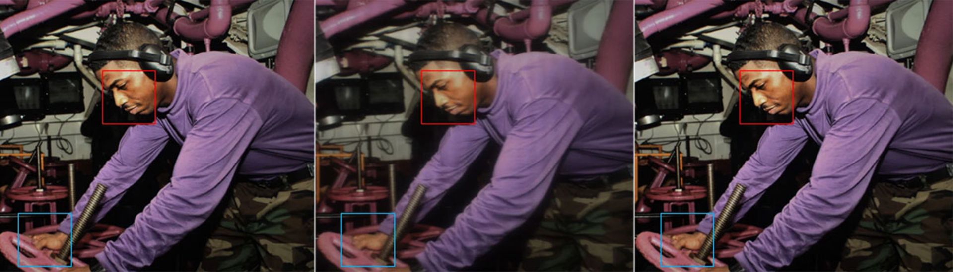 بهبود عکس ثبت شده با دوربین زیر نمایشگر