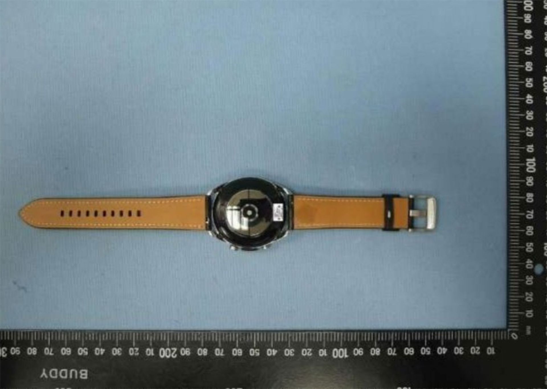 گلکسی واچ 3 / Galaxy Watch 3 از پشت با بند چرمی