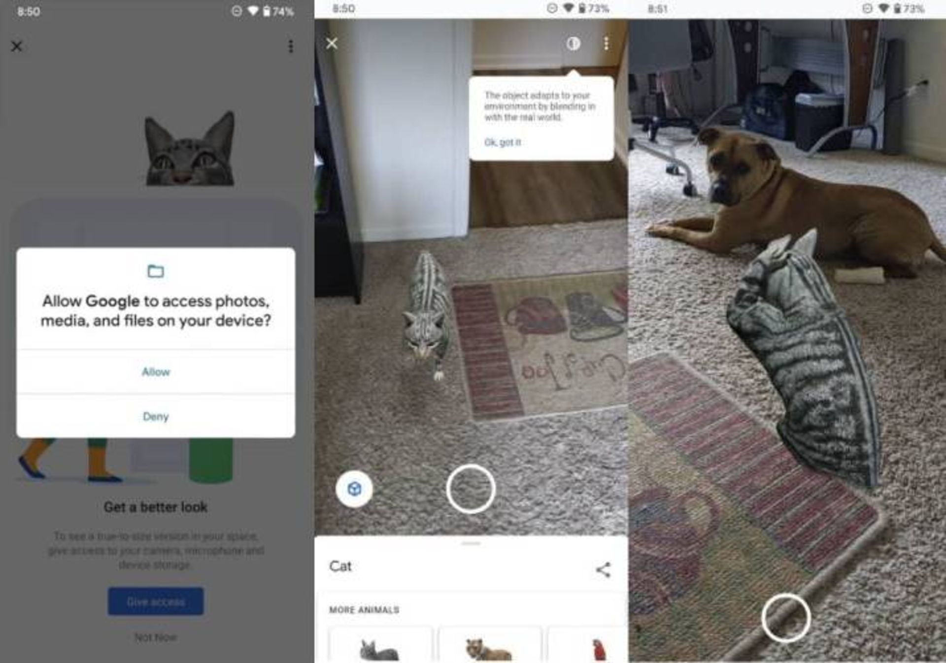 نمایش تصویر سه بعدی گوگل / واقعیت مجازی