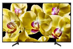 نمای جلو تلویزیون سونی X8000G مدل 55 اینچ با صفحه روشن