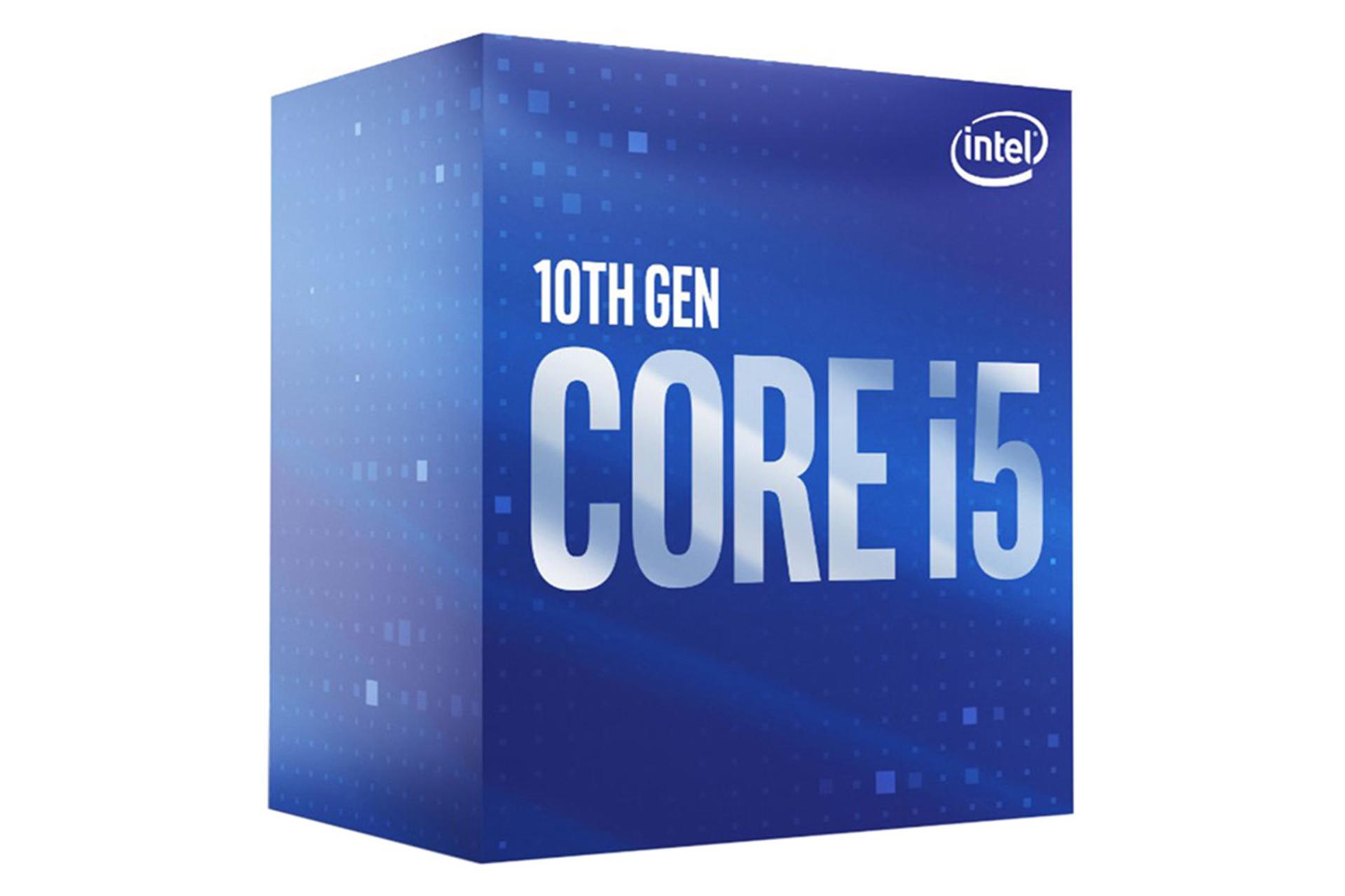 نمای نیمرخ جعبه پردازنده اینتل Core i5-10400