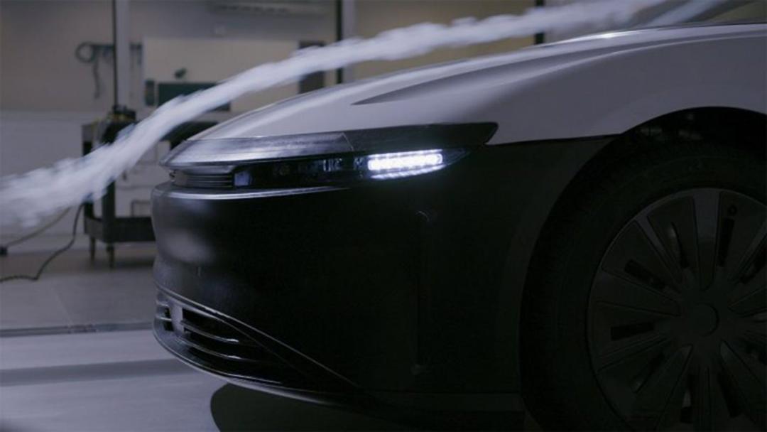 سدان لوکس لوسید ایر / lucid air در آزمایش تونل باد