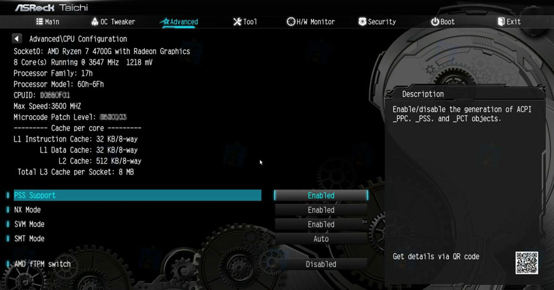مشخصات Ryzen 7 4700G