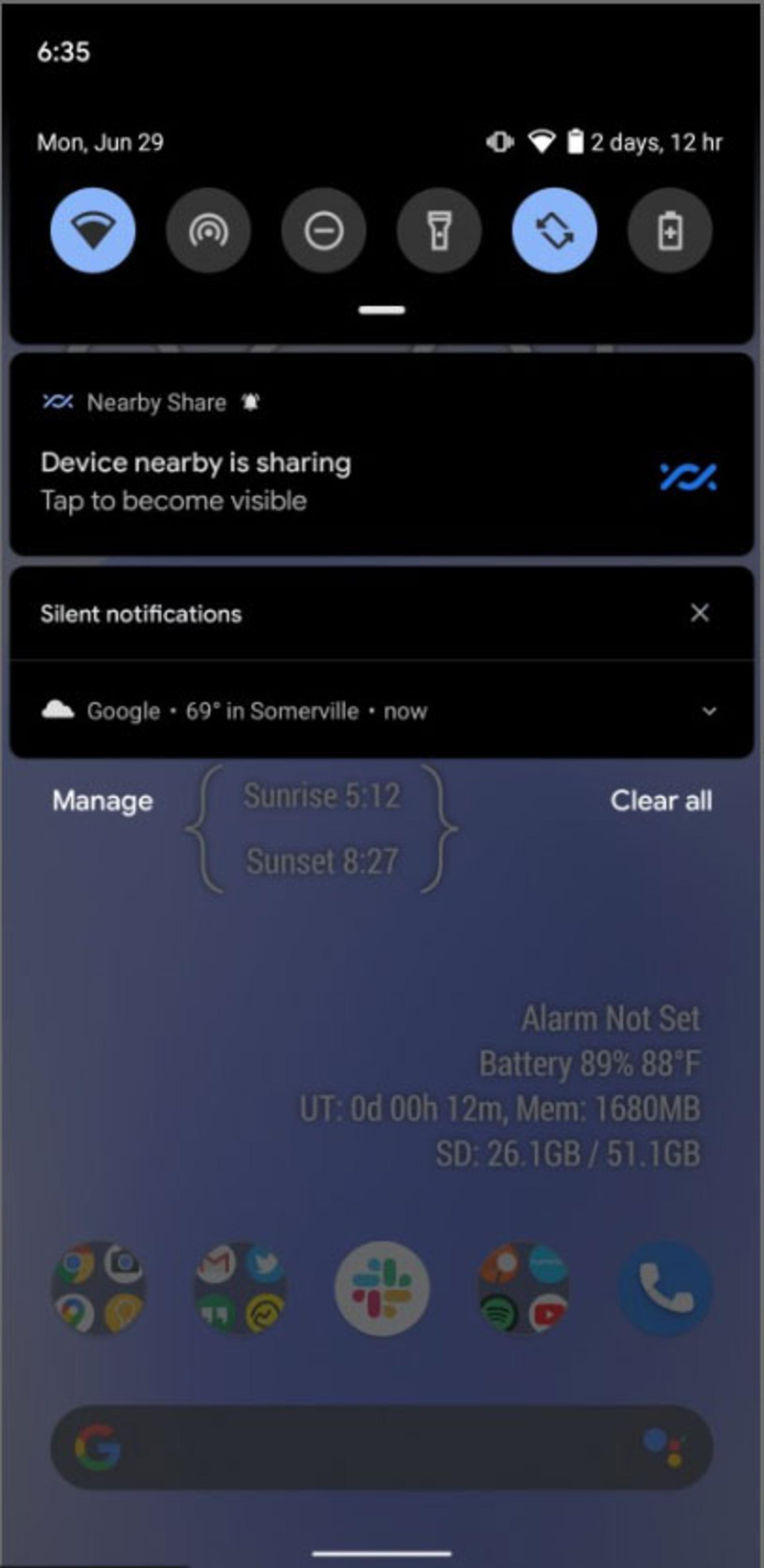 قابلیت Nearby Share