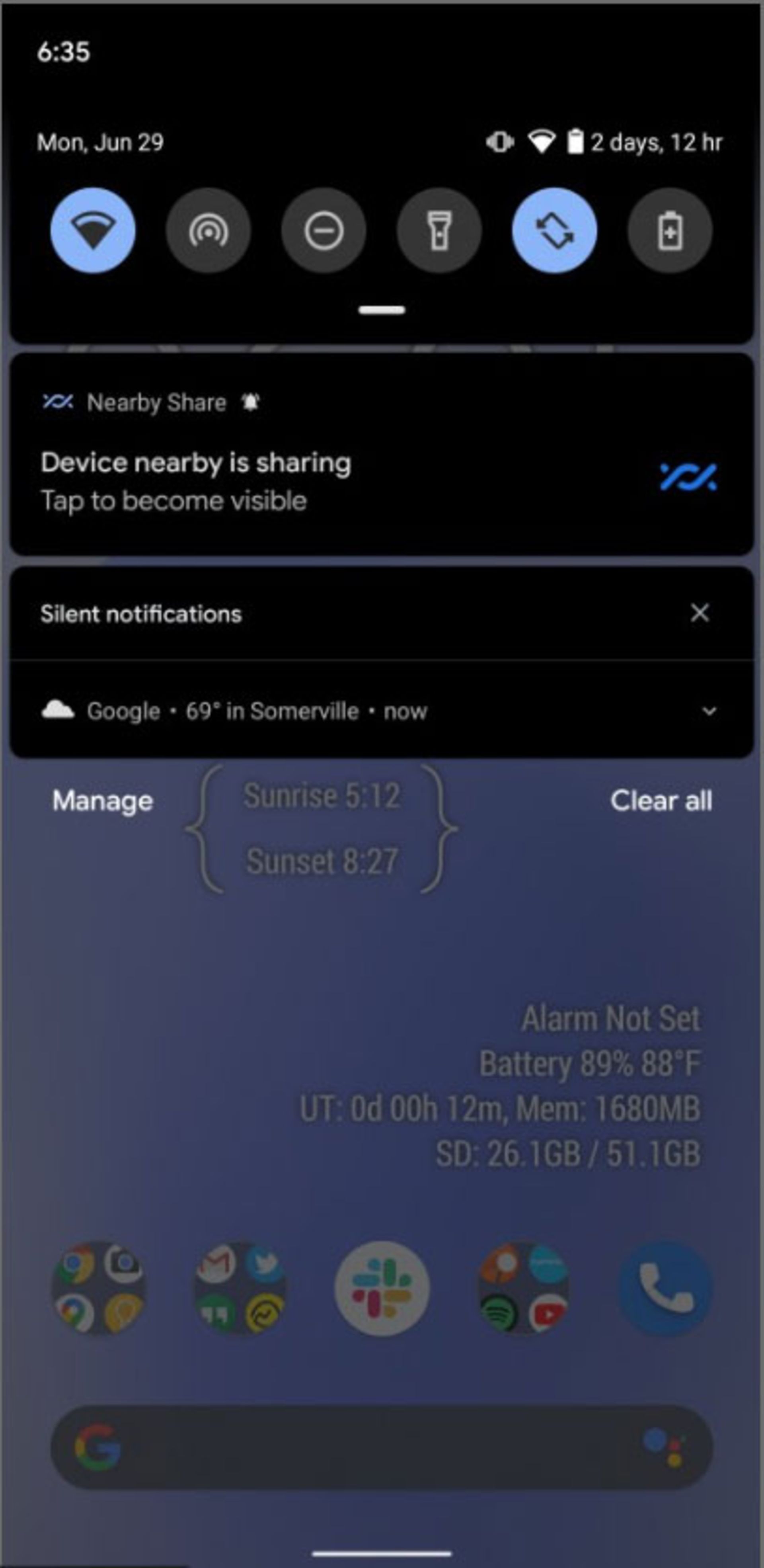 قابلیت Nearby Share