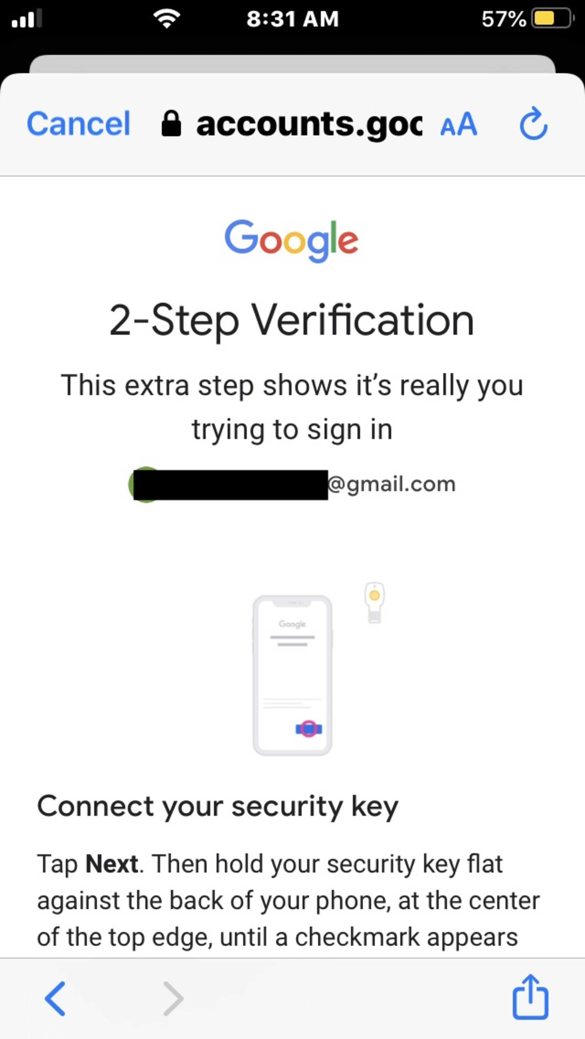 تنظیمات APP برای حساب کاربری در iOS