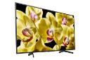 نمای نیمرخ چپ تلویزیون سونی X8000G مدل 55 اینچ و نمایش پایه ها