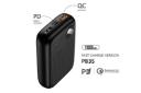 پاور بانک USAMS PB35 محل نمایش درگاه های خروجی و ورودی با تکنولوژی PD , Quick Charge