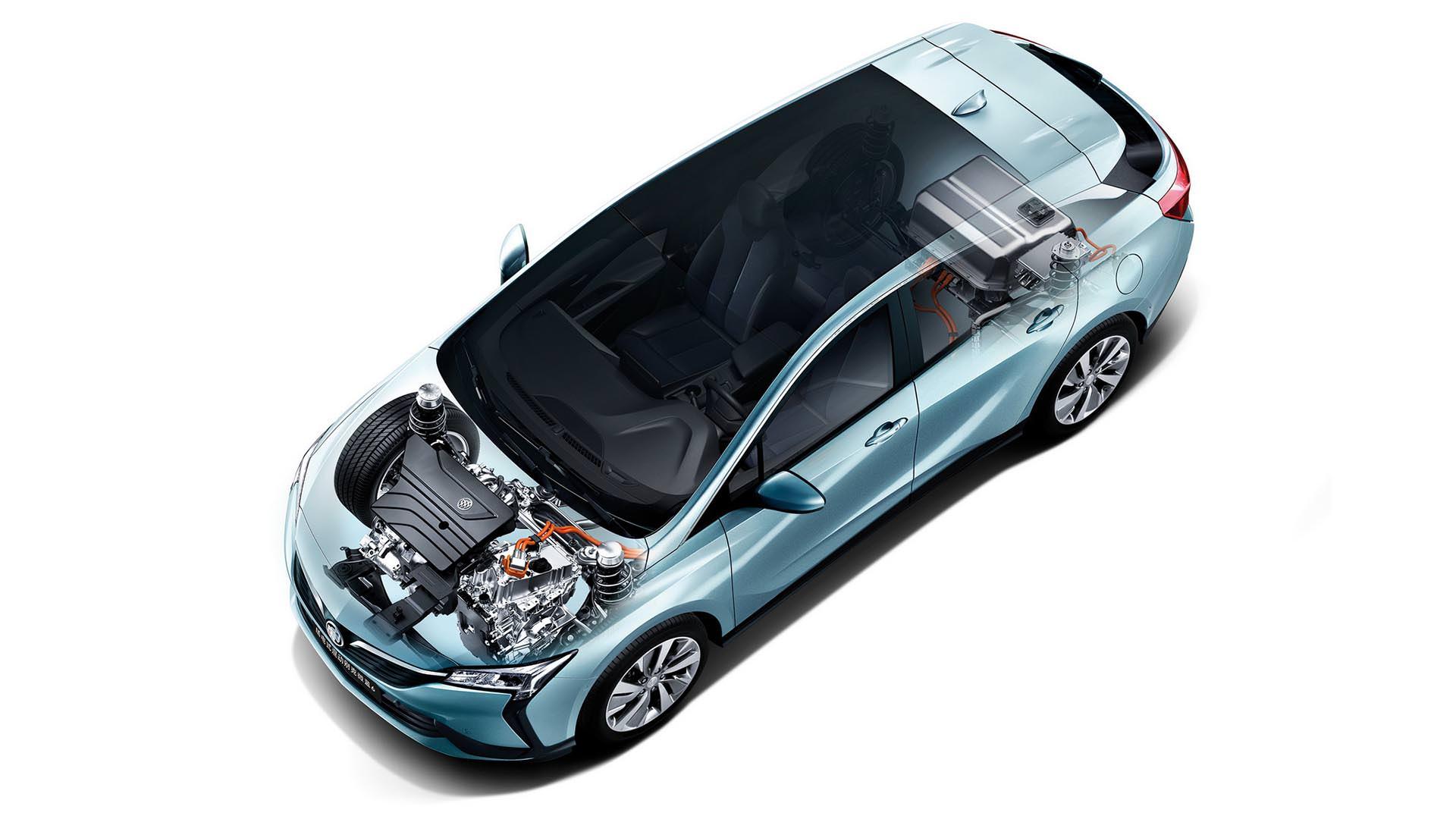 نمای بالا خودروی الکتریکی / electric car بیوک ویلایت 6 