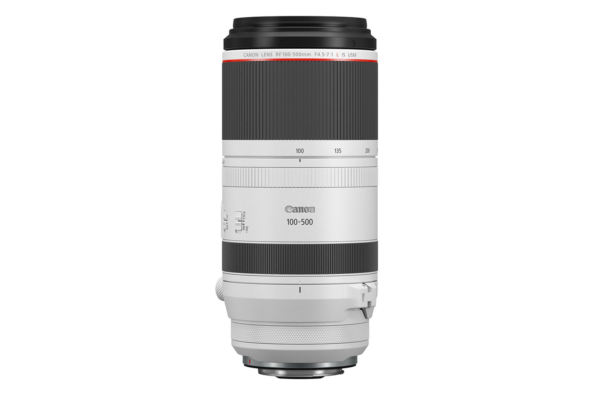 مرجع متخصصين ايران لنز كانن RF 100-500mm F4.5-7.1L IS USM نماي بغل / Canon RF 100-500mm F4.5-7.1L IS USM