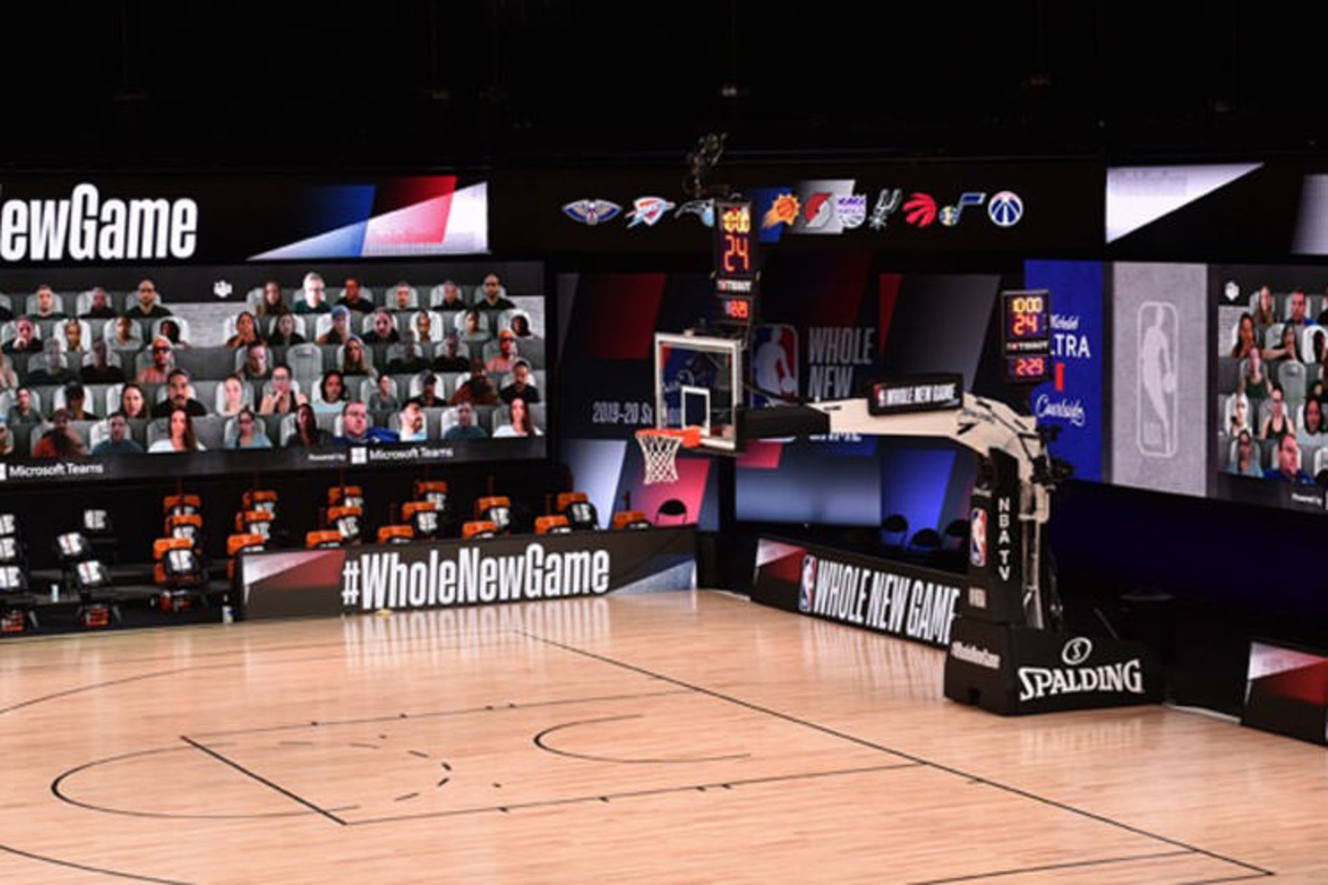 حضور مجازی طرفداران بسکتبال با مایکروسافت تیمز در مسابقات NBA