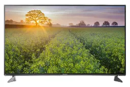 نمای جلو تلویزیون پاناسونیک EX600R مدل 43 اینچ با صفحه روشن