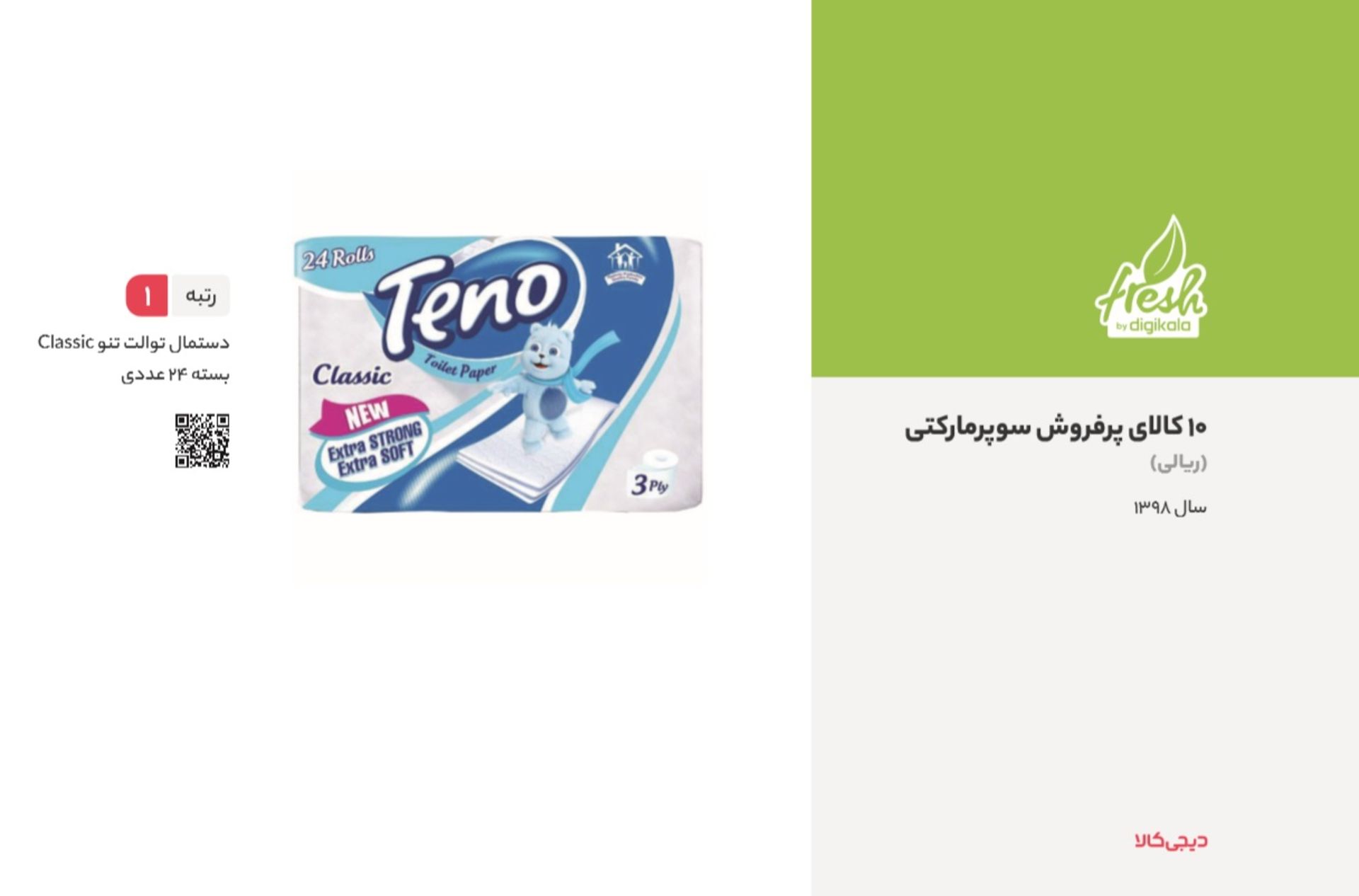 پرفروش ترین کالاهای سوپرمارکتی دیجی کالا