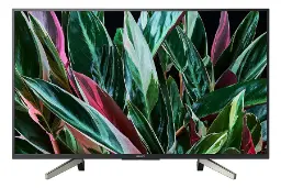 نمای جلو تلویزیون سونی W800G مدل 49 اینچ با صفحه روشن