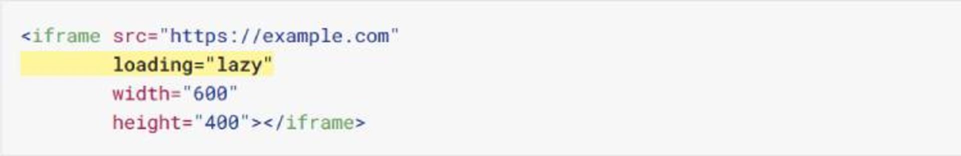 افزودن ”loading=”lazy را به کدهای iframe برای بارگذاری تنبل 