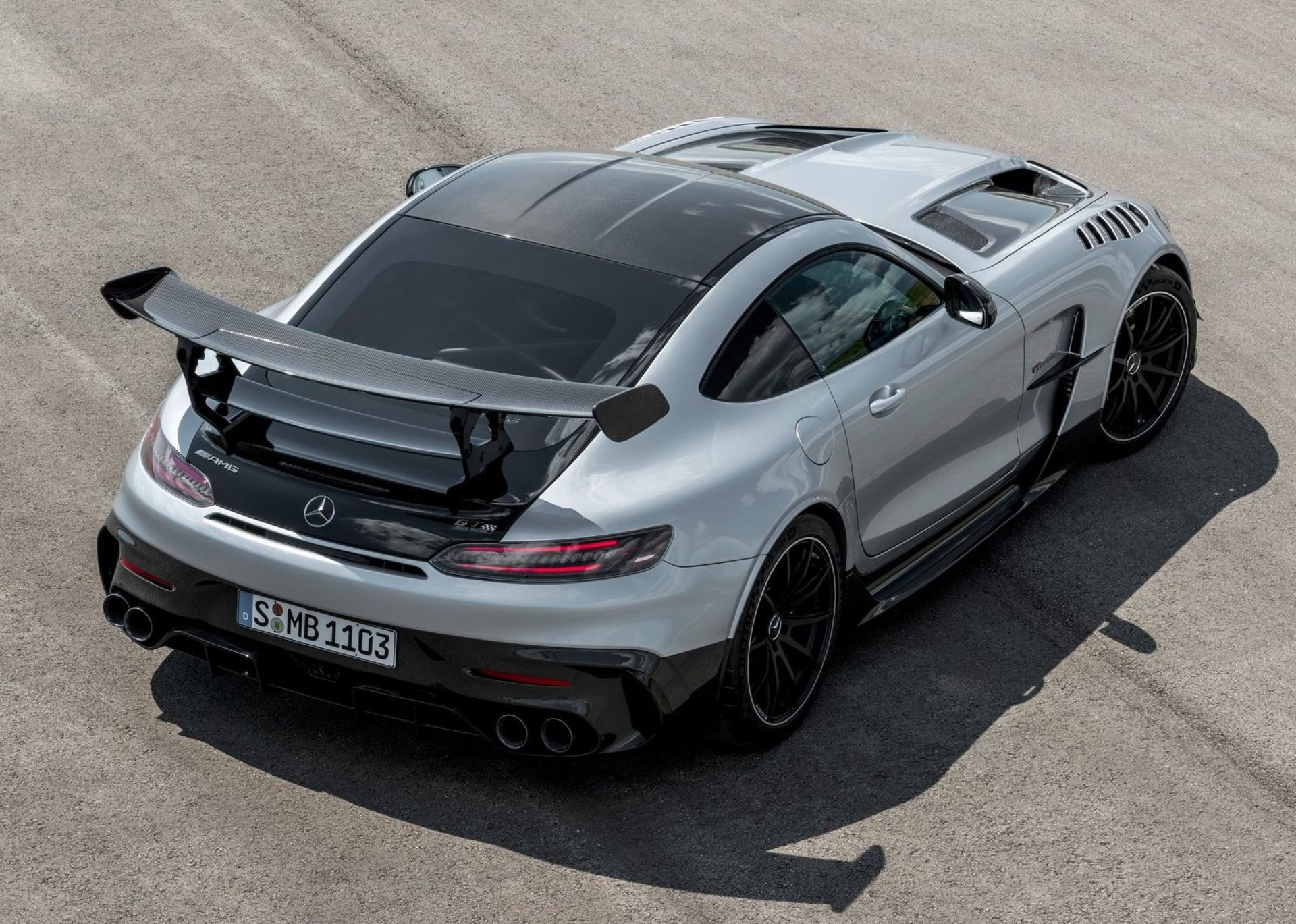  AMG GT Black Series بلک سریز 2021 نمای پشت بالا