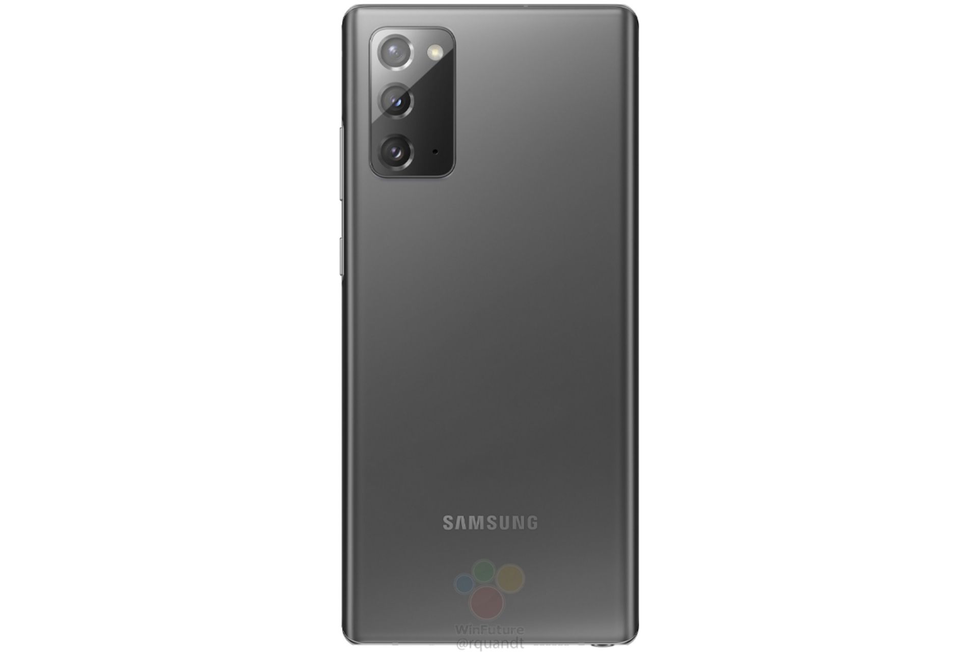 رندر نوت 20 / Galaxy Note 20 پنل پشتی رنگ خاکستری