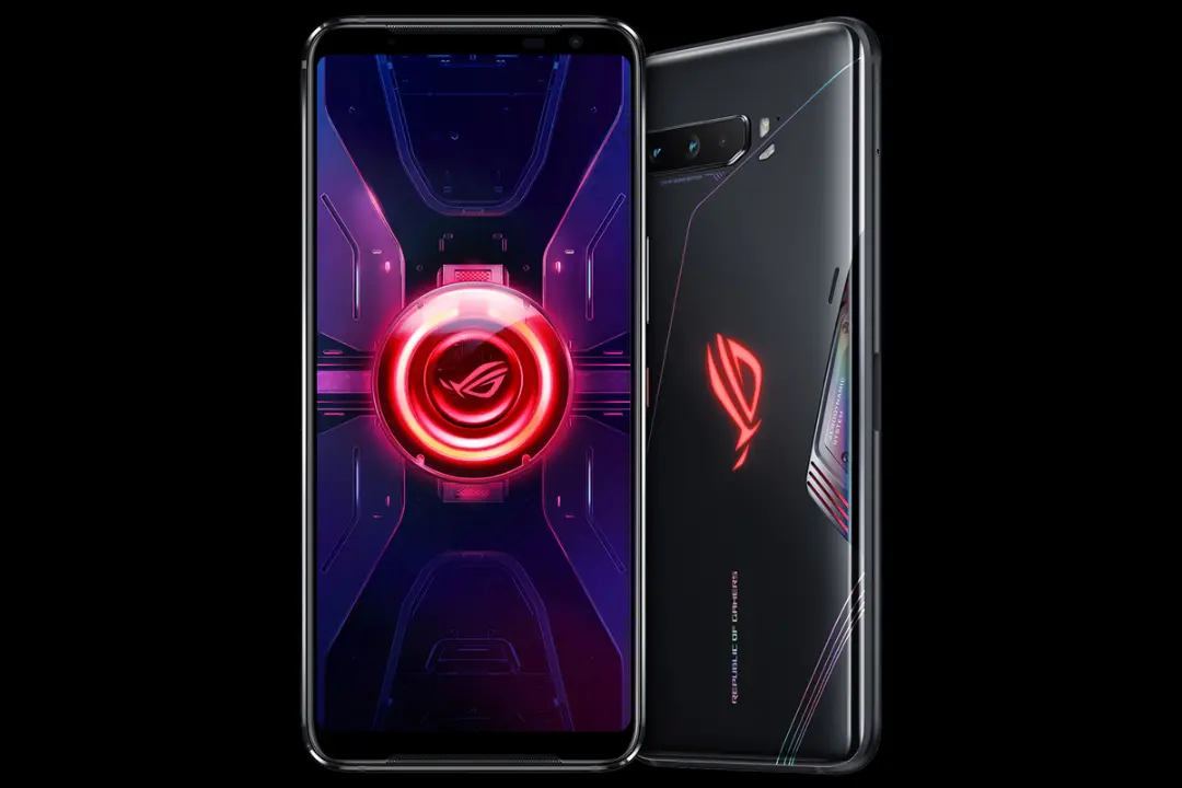 نمای پشت و جلو ایسوس راگ فون 3 / Asus ROG Phone 3 III پس زمینه مشکی