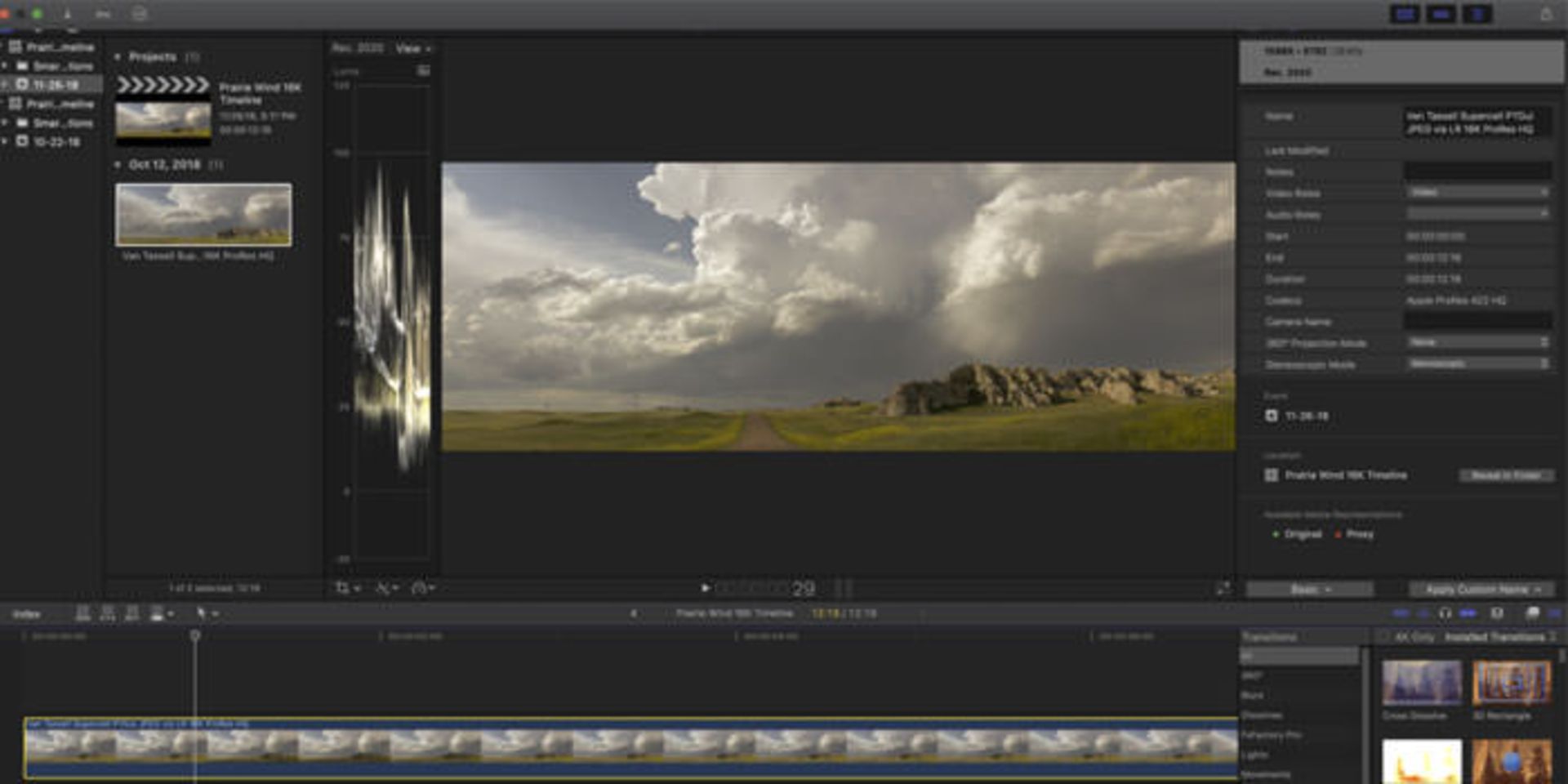 ساخت تایم‌لپس نسیم در چمنزار با ابزهای زیبا با نرم‌افزار Final Cut Pro