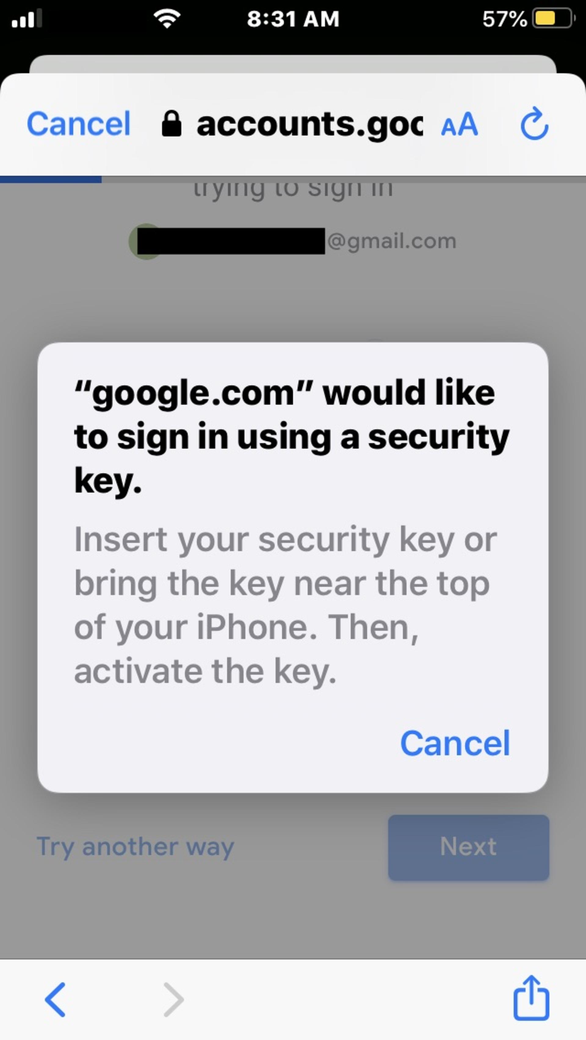  APP برای حساب کاربری در iOS 