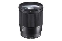 لنز سیگما 16mm F1.4 DC DN | C (L-mount) نمای بغل و جلو / Sigma 16mm F1.4 DC DN | C (L-mount)
