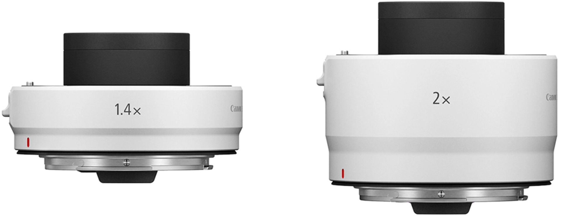 نمای کناری اکستندرهای کانن Extender RF 1.4x و Extender RF 2x