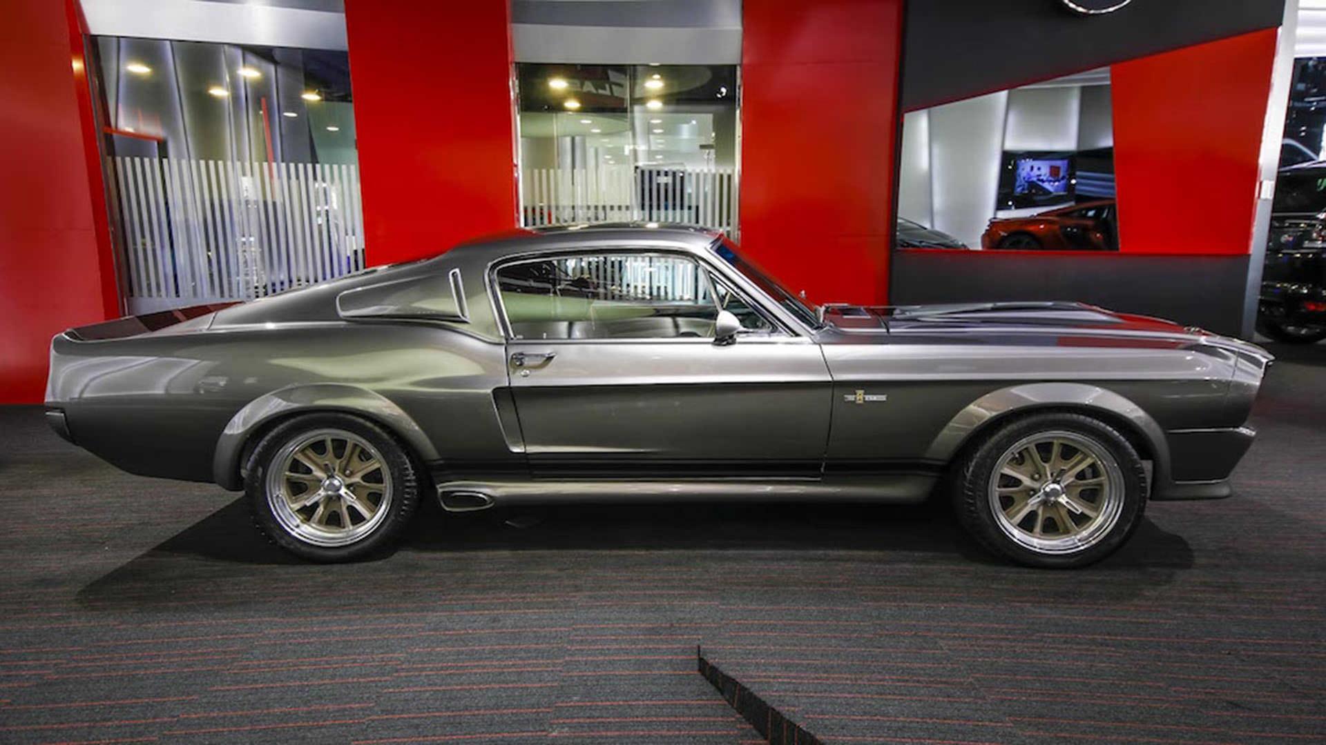 نمای جانبی فورد موستانگ شلبی gt500 النور / ford mustang eleanor در فیلم سینمایی سرقت در 60 ثانیه