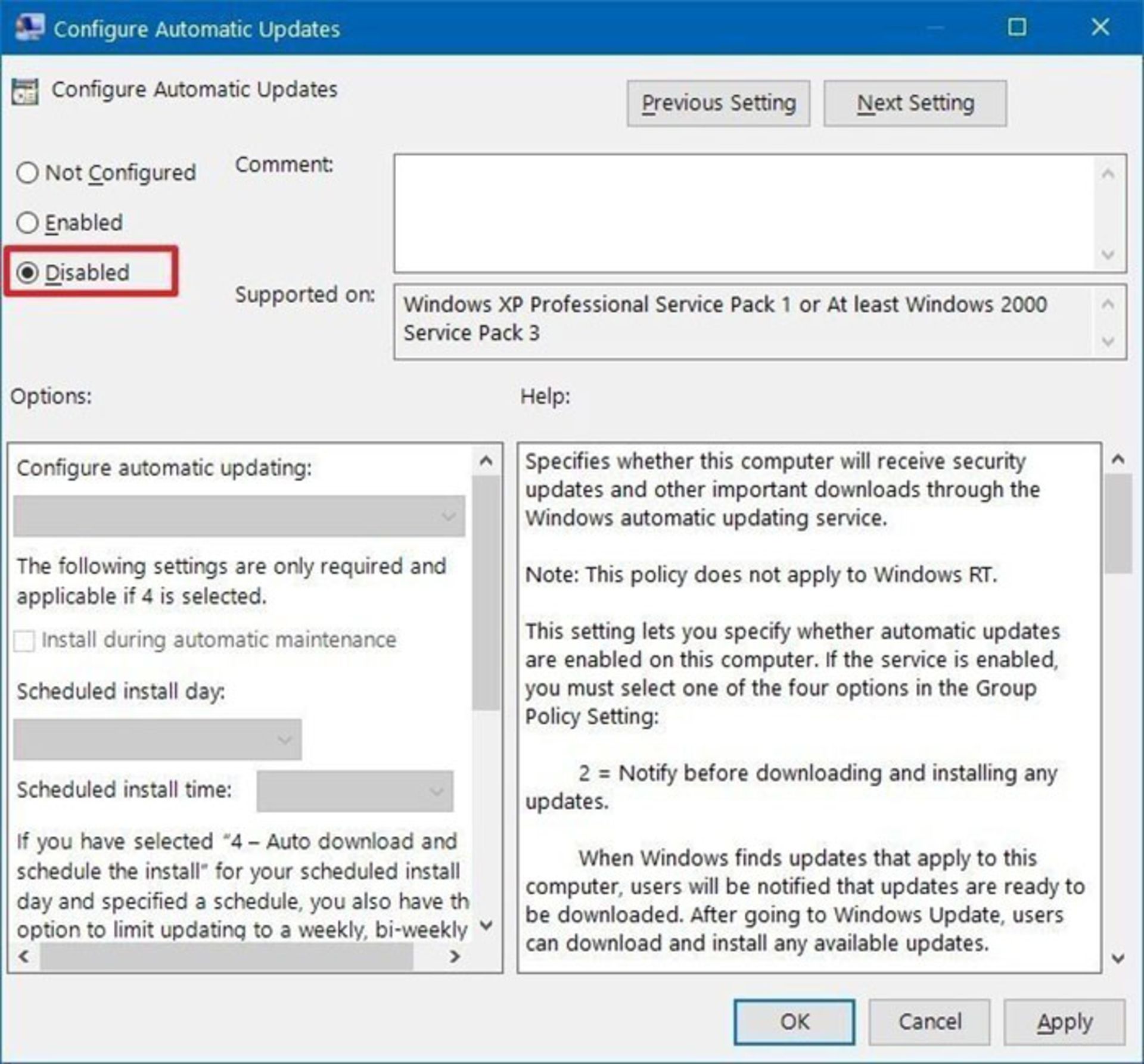 غیرفعال سازی