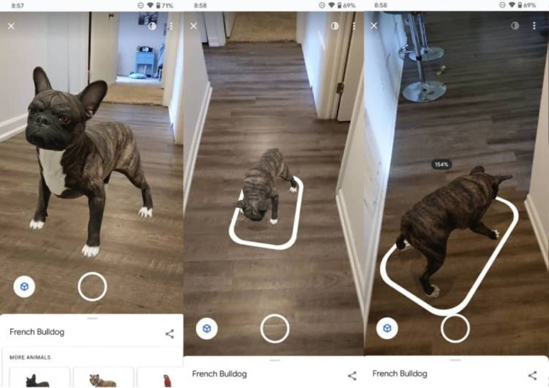 نمایش تصویر سه بعدی گوگل / واقعیت مجازی گوگل