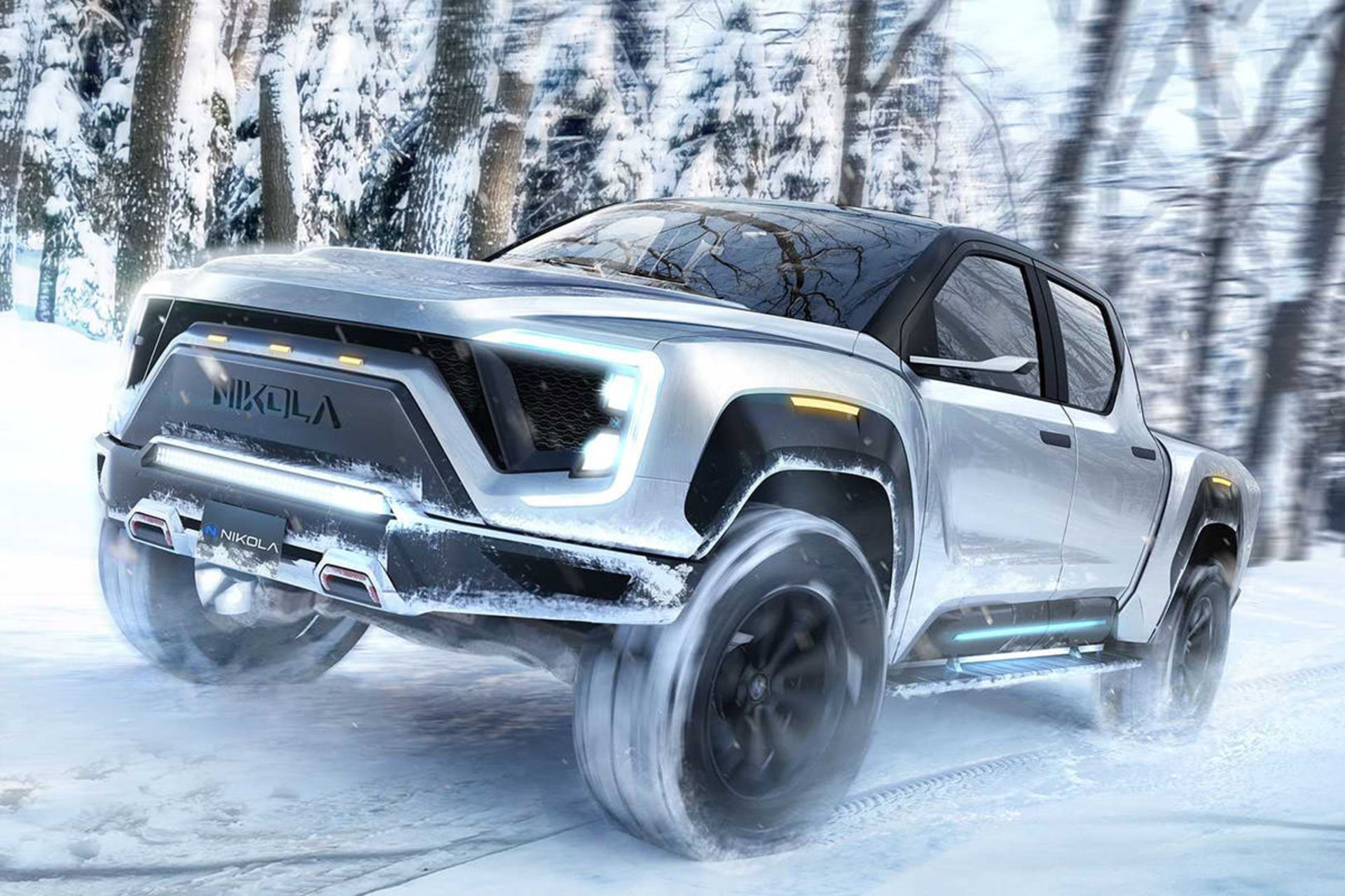 خودروی الکتریکی / electric car پیل سوختی / fuel cell نیکولا بجر / Nikola Badger Pickup Truck