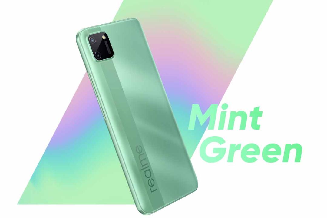 ریلمی سی 11 / Realme C11 از پشت رنگ سبز