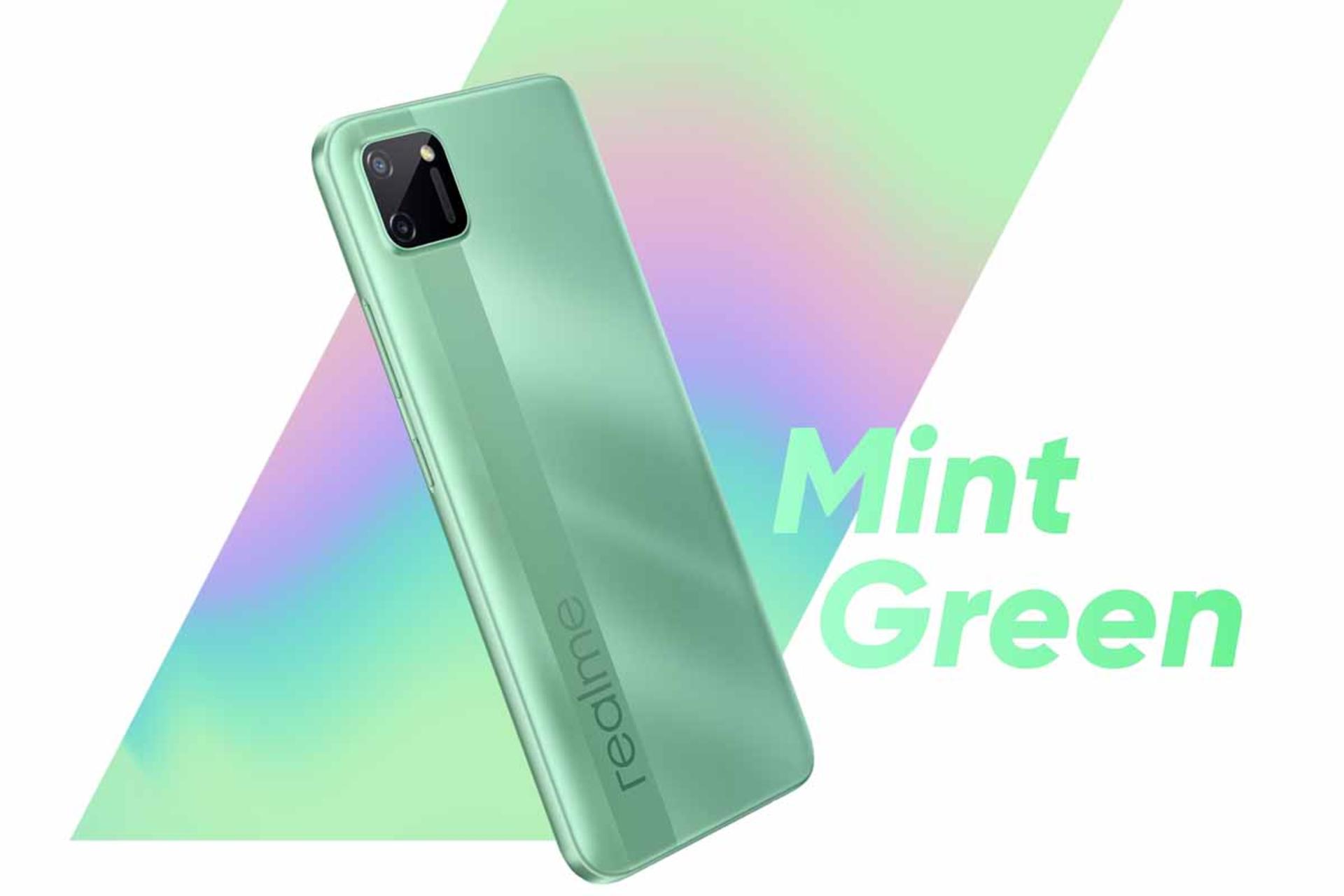 ریلمی سی 11 / Realme C11 از پشت رنگ سبز